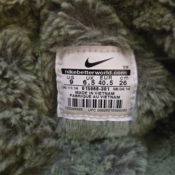Nike ROSHE ONE High Sneakers Green Fur Boots Women’s 9 Snow Hiking 615968-301 - Picture 4 of 4
